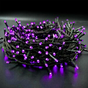 twinkle star 200 led 66ft halloween fairy string lights, halloween decoration lights with 8 lighting modes, mini string lights plug in for indoor outdoor christmas tree decor, purple