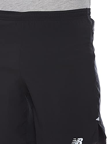 New Balance Men's Impact Run 7 Inch Short, Black , Medium