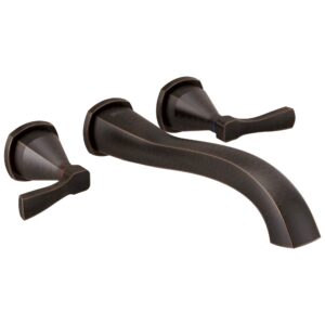 delta faucet t5776-rbwl stryke tub filler wall-mount, venetian bronze