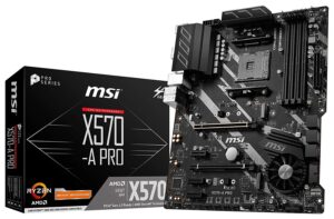 msi x570-a pro motherboard (amd am4, ddr4, pcie 4.0, sata 6gb/s, m.2, usb 3.2 gen 2, hdmi, atx)