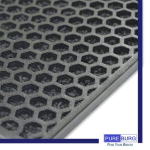 PUREBURG Replacement True HEPA Filter Kit Compatible with RabbitAir BioGS 2.0 Ultra Quiet Model SPA-550A and SPA-625A Air Purifiers, H13 High-efficiency True HEPA Activated carbon Filter Air Clean