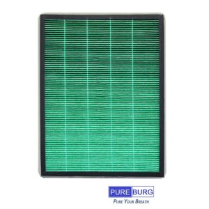 PUREBURG Replacement True HEPA Filter Kit Compatible with RabbitAir BioGS 2.0 Ultra Quiet Model SPA-550A and SPA-625A Air Purifiers, H13 High-efficiency True HEPA Activated carbon Filter Air Clean