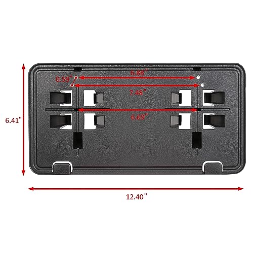 ECOTRIC Front License Plate Bracket Compatible with 2015-2017 Ford F-150 F150 Replacement for FL3Z-17A385-B FO1068166 FO1068165