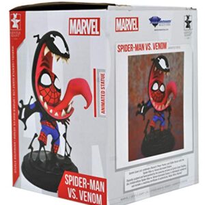 DIAMOND SELECT TOYS Marvel Animated Venom & Spider-Man Statue,Multicolor,5 inches