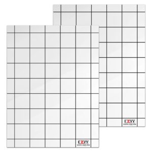 czyy acrylic game mat 1" square grid overlay set of 2, 6"x8" battle map board clear & durable - great for dungeons and dragons, pathfinder and other tabletop rpg