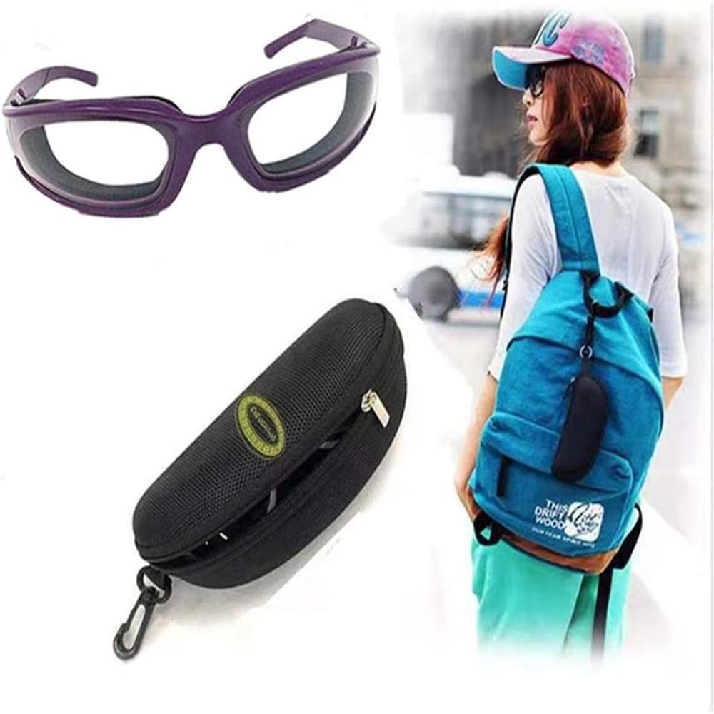 shenghang Onion Goggles Tear Free Saftey Glasses for Kitchen。Anti-tear, Dustproof, Anti-fog, Windproof。 (Purple)