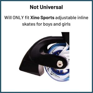 Xino Sports Replacement Brake, Whole Brake Assembly with TPR Rubber Pad, 1 Piece - Will Fit Inline Skates ONLY - NOT a Universal Brake