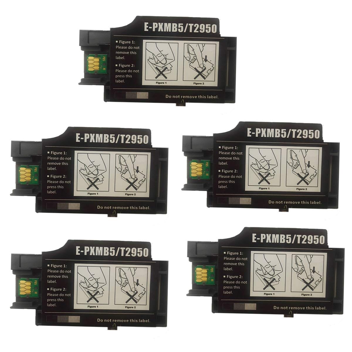 HDPHOTOInk T2950 Maintenance Box Ink Remanufactured for Workforce WF-100 WF-110 Wireless Mobile Printer 5-Pack