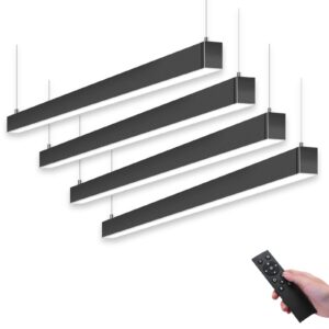 barrina led linear light with remote control, 4ft 45w, (pack of 4)