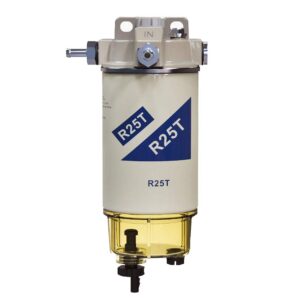 ifjf r25t fuel filter/water separator assembly replacement for 245r series diesel engine 10 micron with 2 fittings replaces wk940/38x 20386081 33771