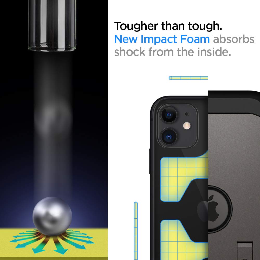 Spigen Tough Armor [Extreme Protection Tech] Designed for iPhone 11 Case (2019) - XP Gunmetal