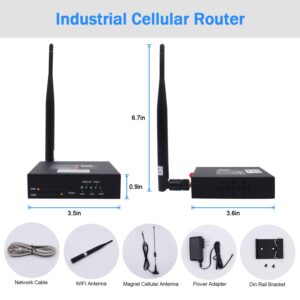 4G VPN Router, Industrial 4G LTE WiFi Router 3G/4G Yeacomm YF325 Wireless Modem Router Unlocked with Dual Sim Card Slot, External Antenna Cellular Modem in North/South America, NOT for Verizon