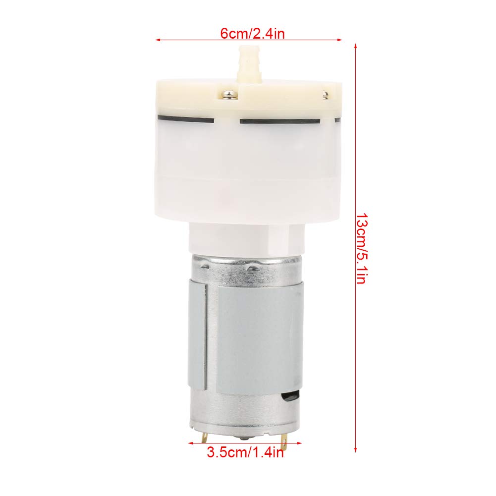 Micro Vacuum Pump, DC 12V Mini Small Low Noise Short Filling Time Air Vacuum Suction Pump Widely Used in Massage Chairs, Leg Machines, Massage Belts and Other Small Appliances Products