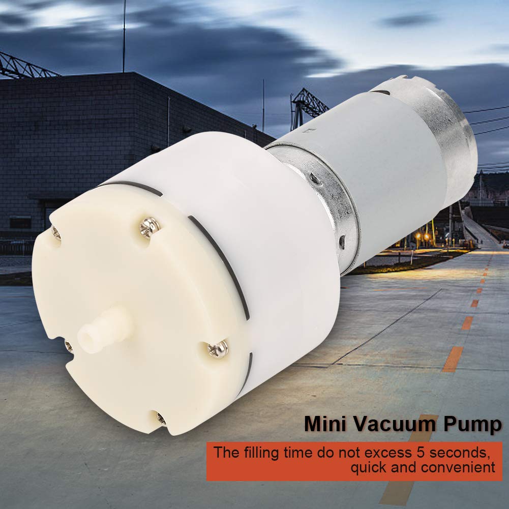 Micro Vacuum Pump, DC 12V Mini Small Low Noise Short Filling Time Air Vacuum Suction Pump Widely Used in Massage Chairs, Leg Machines, Massage Belts and Other Small Appliances Products