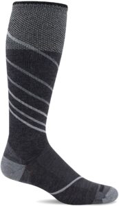 sockwell men's pulse firm graduated compression sock, charcoal - medium/large
