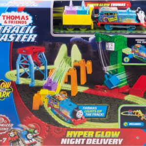 Thomas & Friends Trackmaster Hyper Glow Night Delivery Track Set with Hyper Glow Thomas Motorized Train Engine