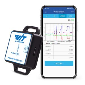 [bluetooth 5.0 accelerometer+inclinometer] wt901blecl mpu9250 high-precision 9-axis gyroscope+angle(xy 0.2° accuracy)+magnetometer compass with kalman filter, low-power 3-axis ahrs imu tilt sensor