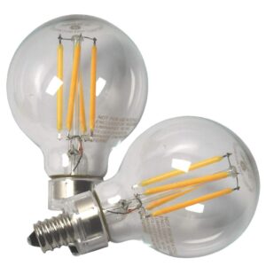 ge2pk 2.8w clr g16 bulb