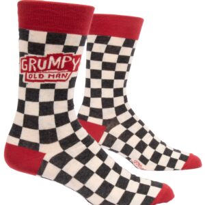 Blue Q Men's Funny Crew Socks - Gifts for Dad, Grandad, Pet Dad (fit shoe size 7-12)