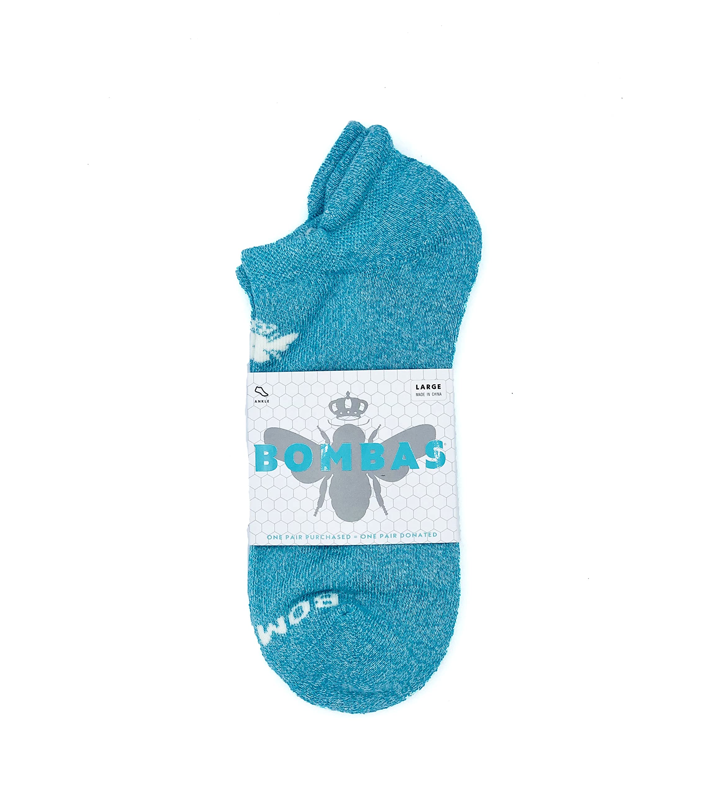 Bomba's Women's Mint Marl Ankle Socks Size Large