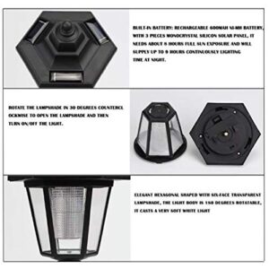 JLFTF 2X Solar Light Home Garden Door Solar Power LED Light Path Way Wall Landscape Mount Garden Fence Lamp Outdoor Night Light