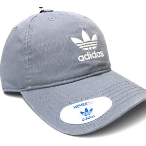 adidas Originals Women's Relaxed Adjustable Strapback Cap, One Size (Grey/White)