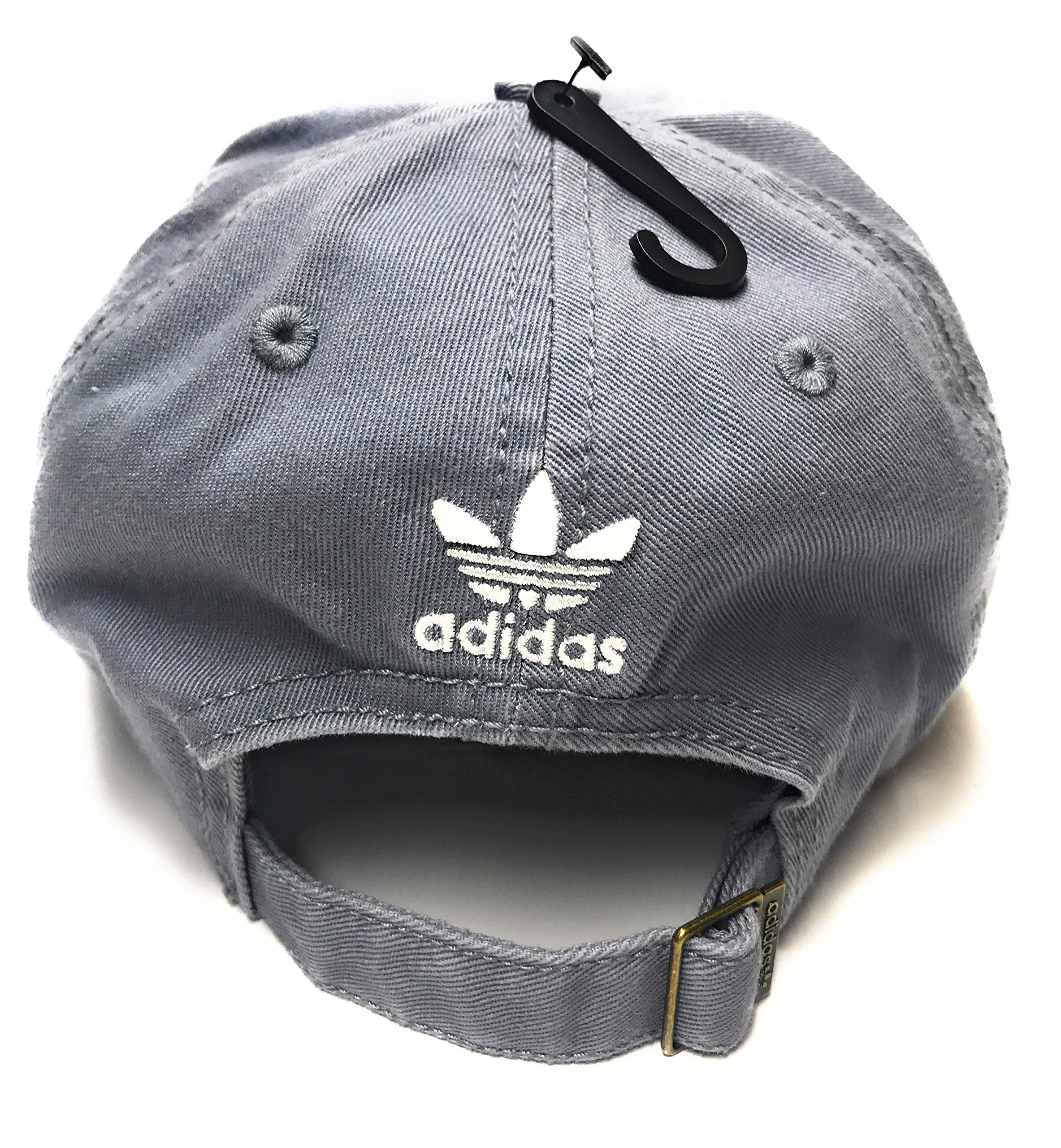 adidas Originals Women's Relaxed Adjustable Strapback Cap, One Size (Grey/White)