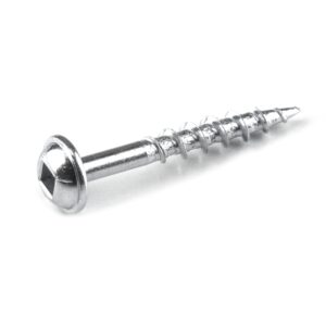 kreg sml-c125-100 zinc pocket screws, 1 1/4 inch, 8 coarse thread, maxi-loc head (100 count)