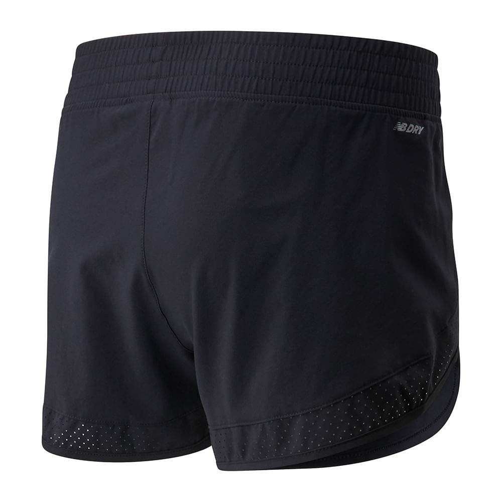 New Balance Women's Core 3 Inch Stretch Short, Black, Large