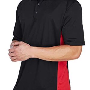 Ford Mustang Shelby Blue and Red Two Tone Polo, Black 6XL