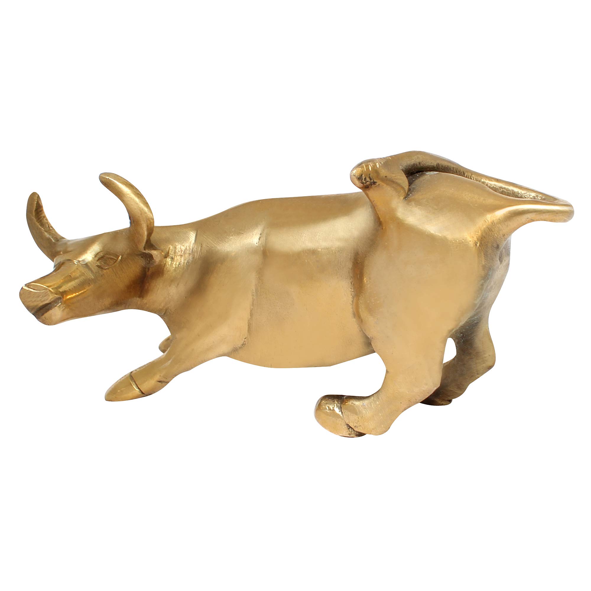 ITOS365 Brass Metal Fighting Bull Figurine Animal Statue Showpiece Home Decoration