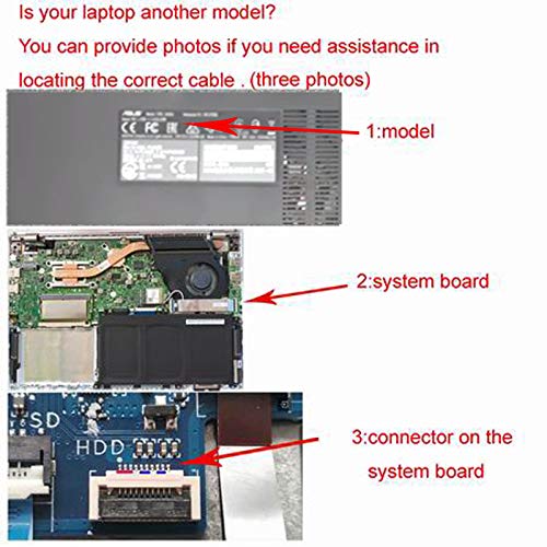 NIMITZ 2.5inch HDD/SSD Hard Drive Cable Connector Compatible with ACER Aspire 5 A515-52 Nitro AN515-52 AN515-54 AN515-55 AN517-51 AN517-52