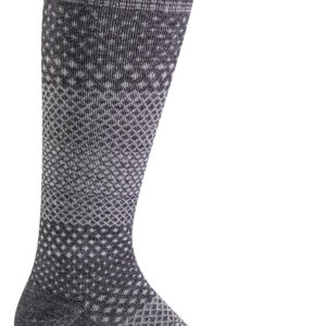 Sockwell Women's Micro Grade Moderate Graduated Compression Sock, Charcoal - M/L