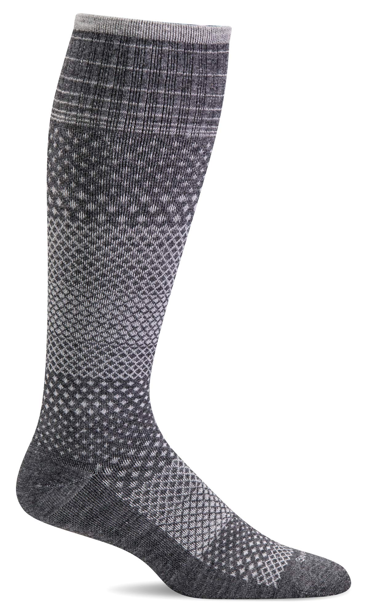 Sockwell Women's Micro Grade Moderate Graduated Compression Sock, Charcoal - M/L