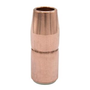 n-a5800c miller acculock s large thread-on nozzle, 5/8" orifice, flush tip, copper package of (10)