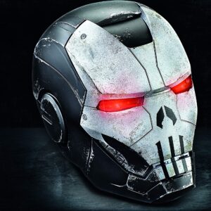 Hasbro Pulse Marvel Legends Gamerverse Series Standard Size LED Light Up Iron Man War Machine Inspired Electronic Helmet, The Punisher