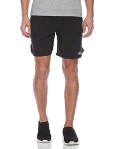 new balance men's impact run 7 inch short, black , small