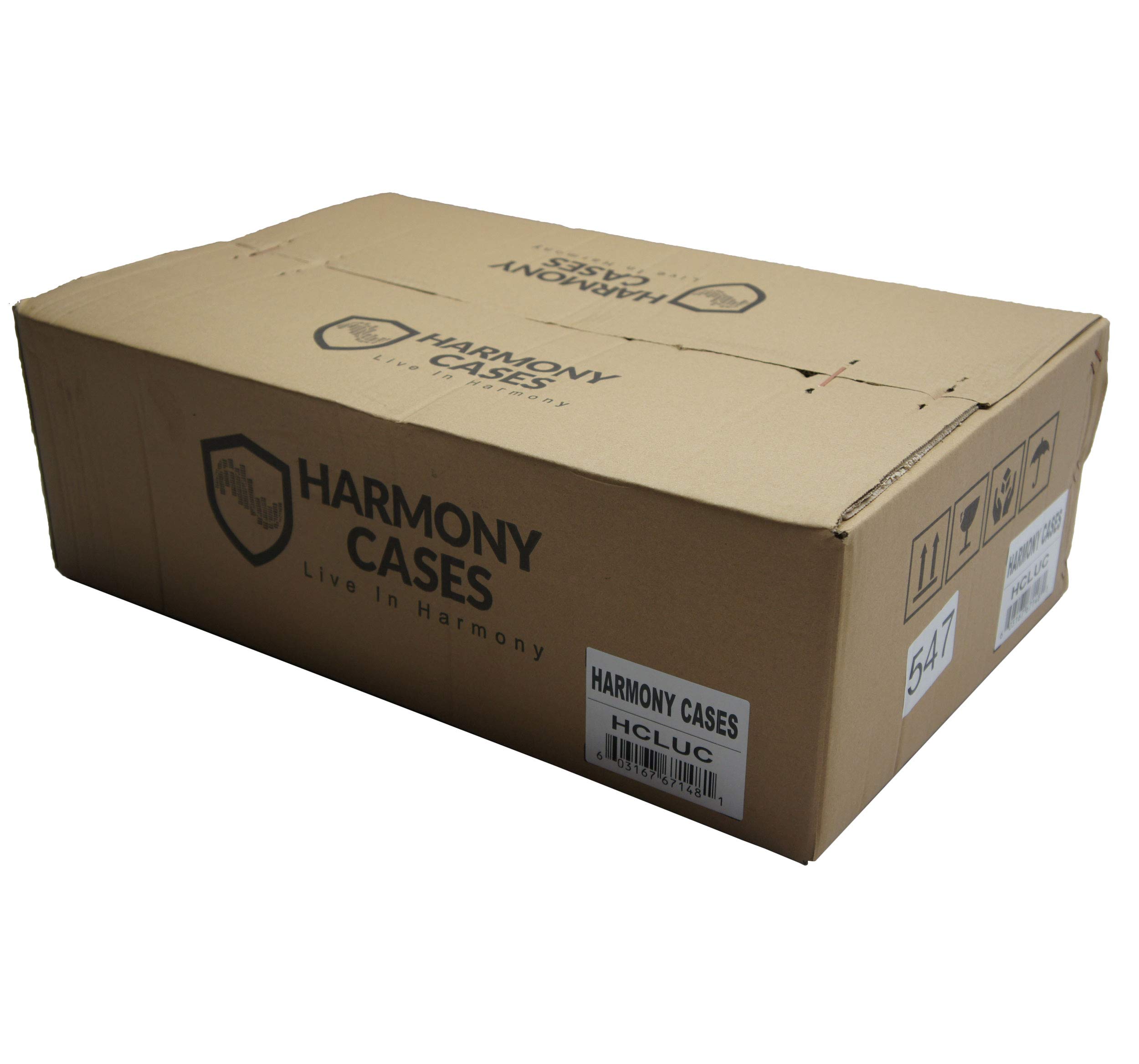 Harmony Audio HCLUC Flight 22" x 13" x 5-3/8" Pick & Pluck Foam Utility Locking Case