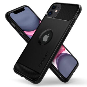 Spigen Rugged Armor Designed for iPhone 11 Case (2019) - Matte Black