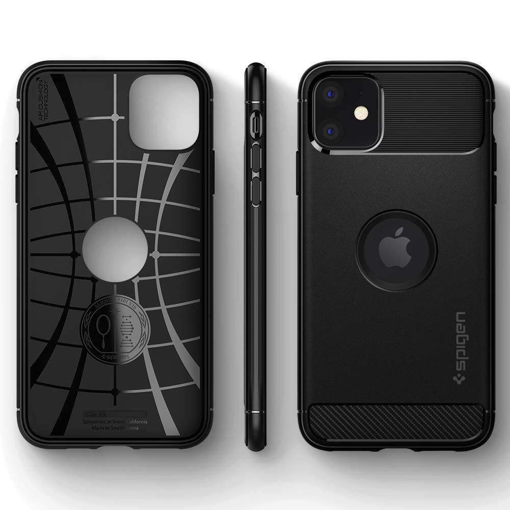 Spigen Rugged Armor Designed for iPhone 11 Case (2019) - Matte Black