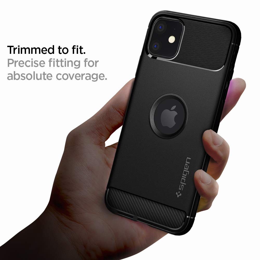 Spigen Rugged Armor Designed for iPhone 11 Case (2019) - Matte Black