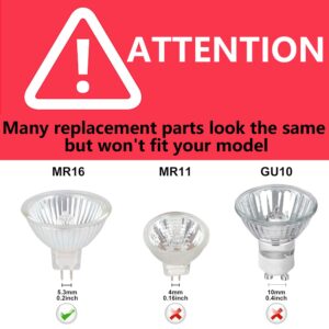 SANSUN 5W MR16 LED Landscape Light Bulbs, Low Voltage 12V 50W Halogen Replacement for Outdoor Landscape Spotlight and Indoor Track Light, GU5.3 Bi-Pin Base, Soft White 3000K, Non-Dimmable, (Pack of 4)