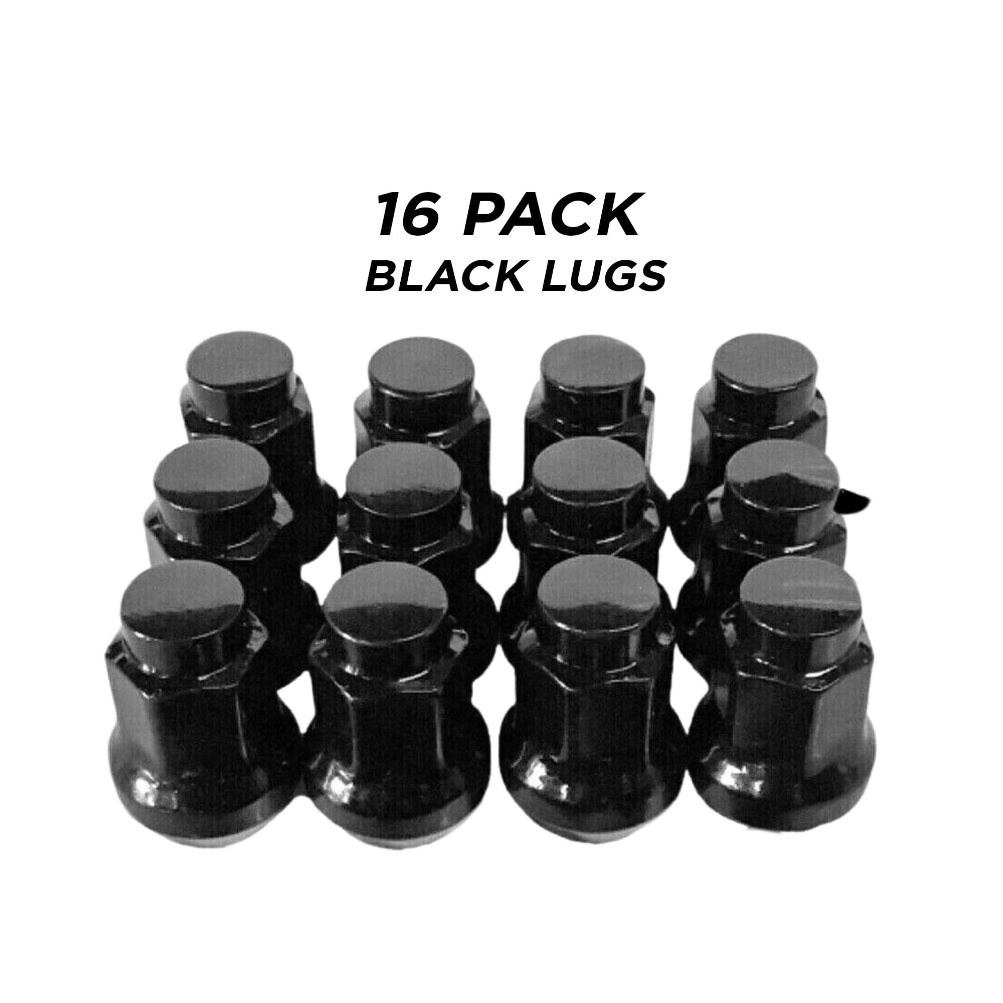 Southern Powersports Tapered Lug Nuts, 16-Piece Black Lug Nut Set, Replacement Wheel Nuts for Polaris, Can Am, Honda, Yamaha, Kawasaki and Suzuki, M10 X 1.25 Thread Pitch, 14mm Hex Head, Alloy Steel