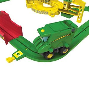 John Deere Tomy Big Loader Motorized Toy Train Set with Tractor & Magical Farm for Kids Fun Playtime, Multi