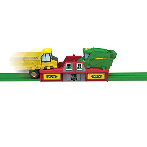 John Deere Tomy Big Loader Motorized Toy Train Set with Tractor & Magical Farm for Kids Fun Playtime, Multi