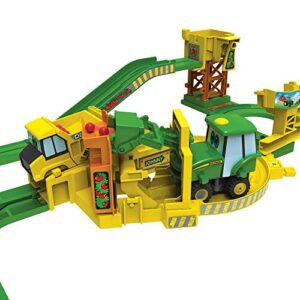 John Deere Tomy Big Loader Motorized Toy Train Set with Tractor & Magical Farm for Kids Fun Playtime, Multi