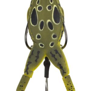 LUNKERHUNT Frog Fishing Lure for Bass Fishing | Realistic Frog Lure with Prop Action (Cane) | Best Topwater Lure Trout and Pike, Fish Bait with Hollow Body, Weedless Hooks