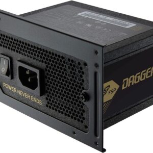 FSP Dagger Pro 650W Mini ITX Solution/SFX 12V / Micro ATX 80 Plus Gold Certified Full Modular VR / 4K Ready Gaming Power Supply (SDA2-650)