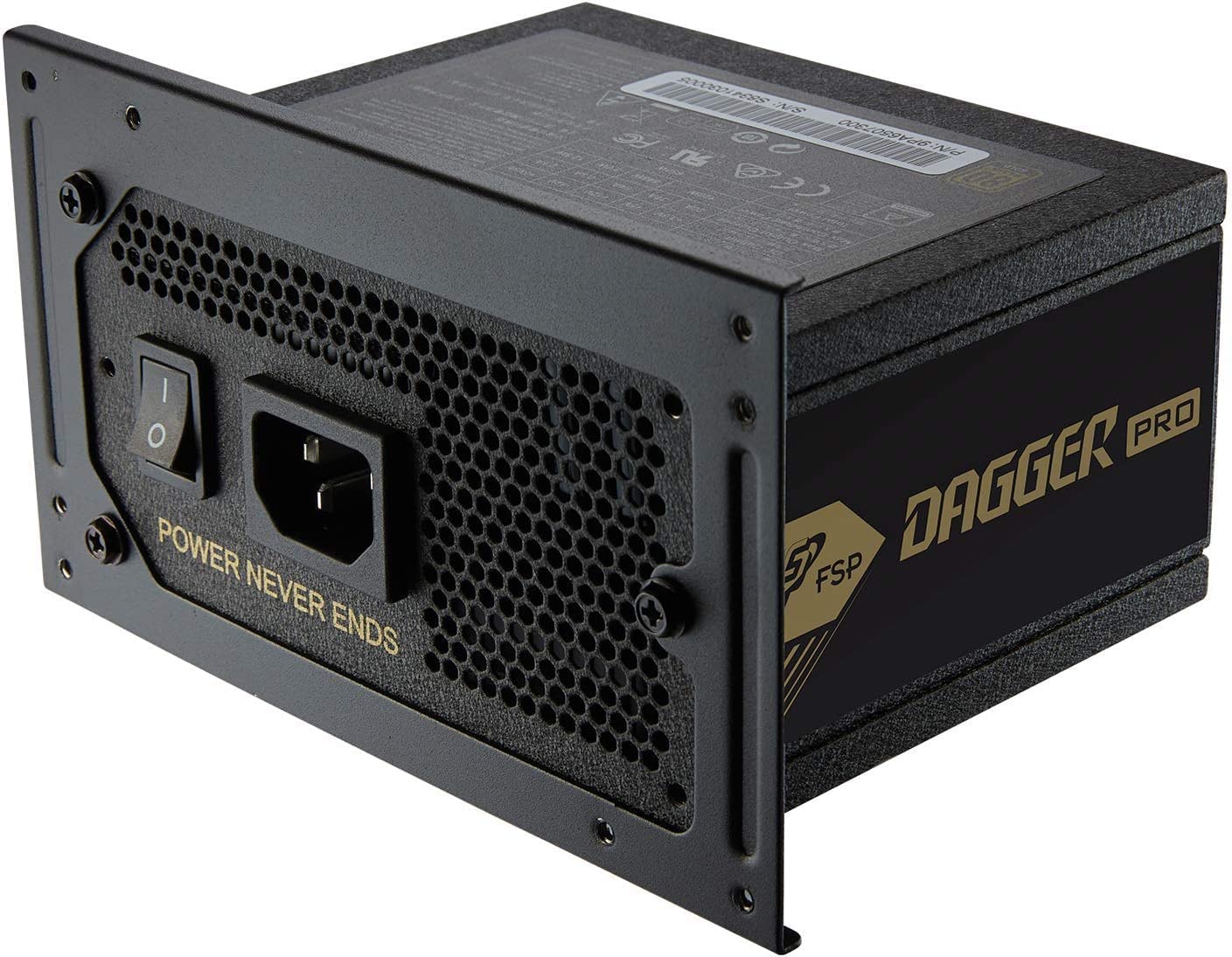 FSP Dagger Pro 650W Mini ITX Solution/SFX 12V / Micro ATX 80 Plus Gold Certified Full Modular VR / 4K Ready Gaming Power Supply (SDA2-650)