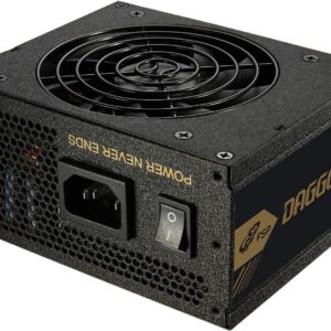 FSP Dagger Pro 650W Mini ITX Solution/SFX 12V / Micro ATX 80 Plus Gold Certified Full Modular VR / 4K Ready Gaming Power Supply (SDA2-650)